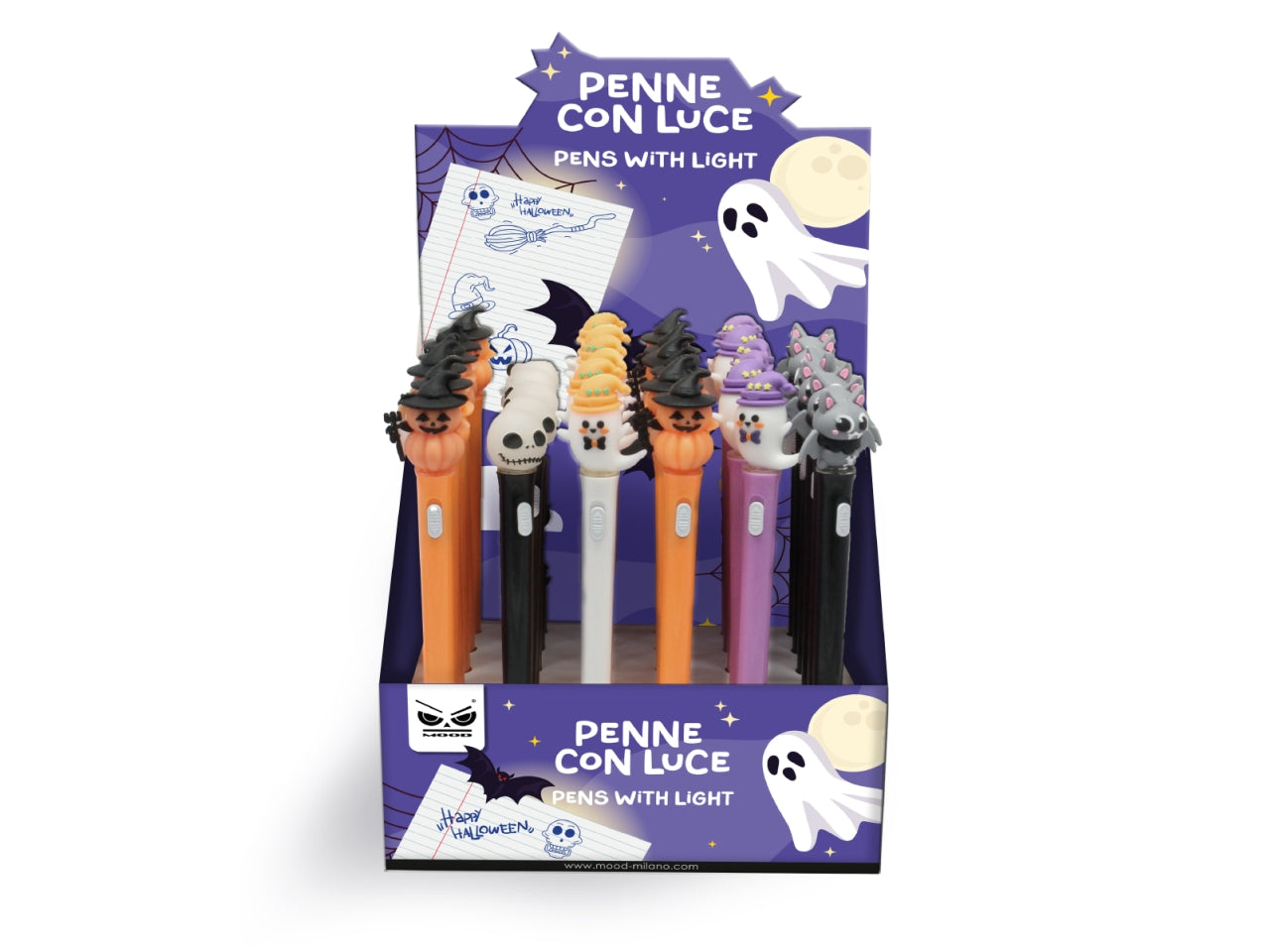 Penna con luce halloween