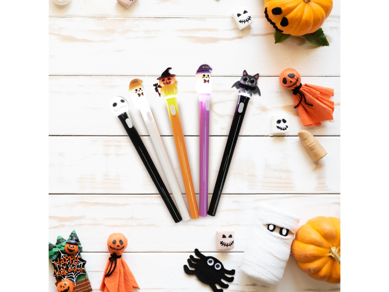 Penna con luce halloween