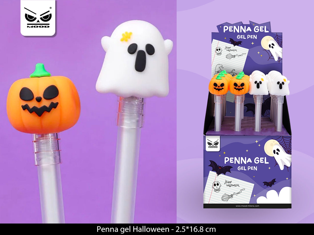 Penna gel halloween 2,5x16,8cm