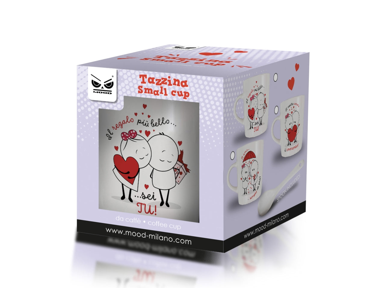 Tazzina da caffe con cucchiaino scratch love