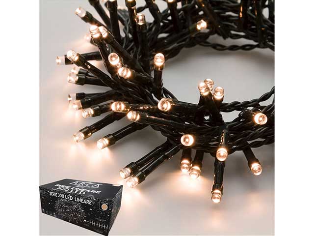 Catena luci 300led bianco caldo uso esterno 54077