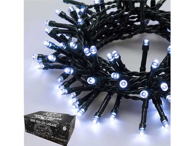 Catena luci 1000led bianco freddo uso esterno 54099
