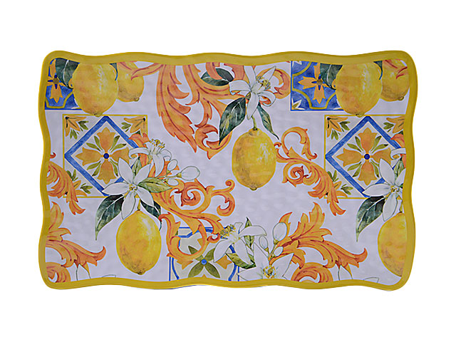 Piatto rettang.melamina 36x23cm 55908