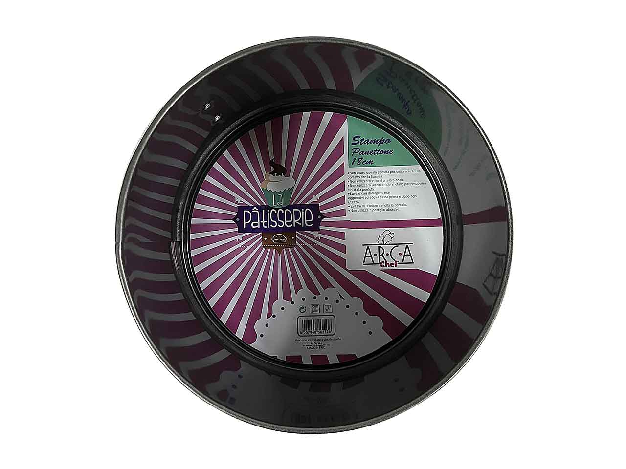 Forma panettone d.18xh.12,5cm 56273