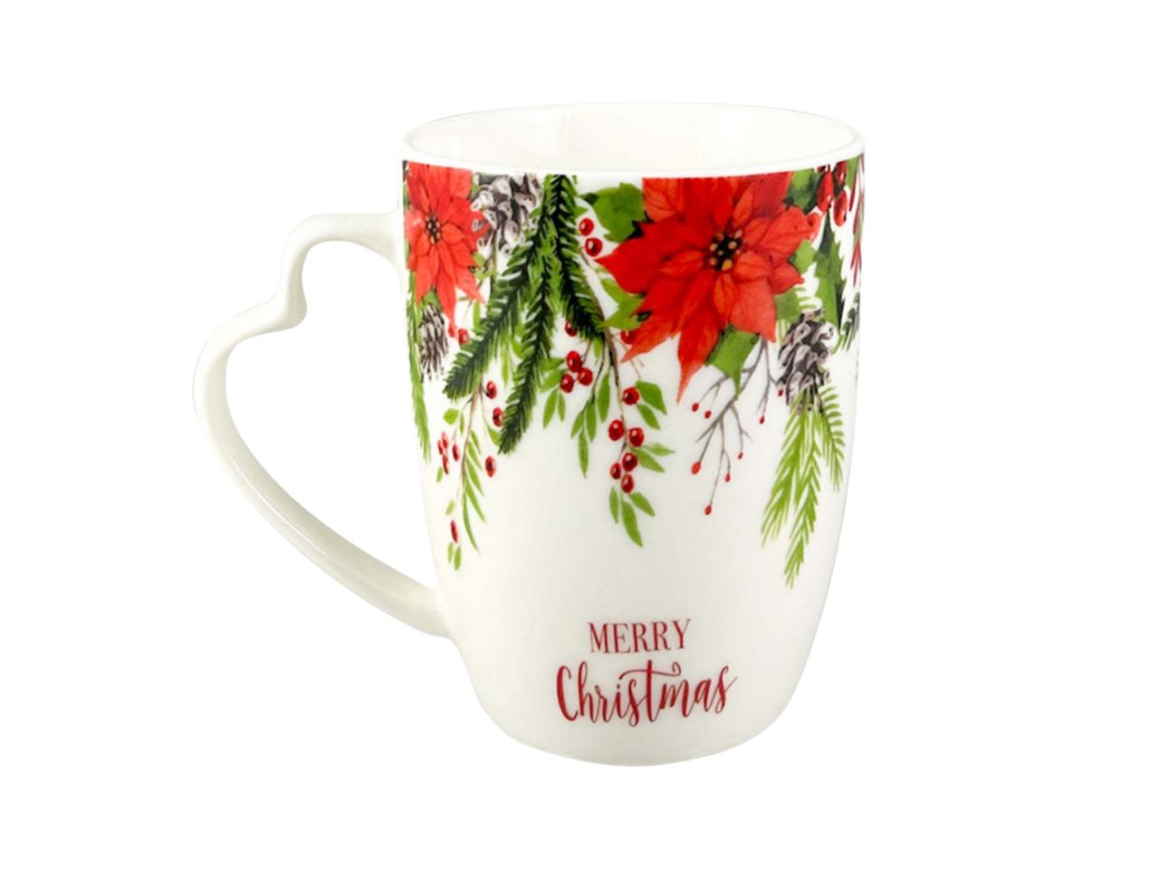 Tazza mug natalizie in ceramica multicolor 34 cl 10,5x8 cm - Arca