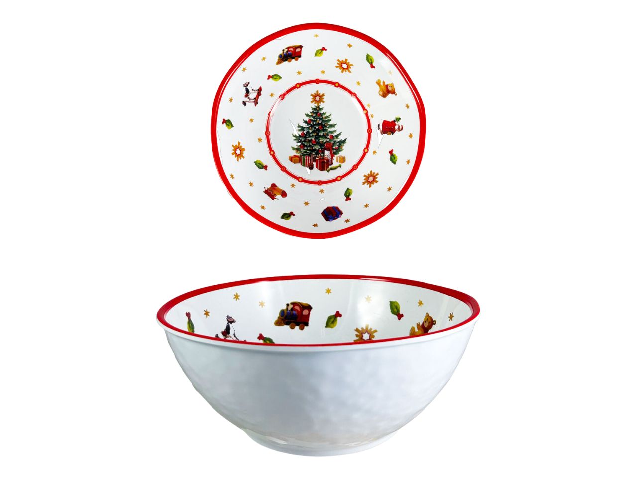 Ciotola linea christmas tree misura 28cm in melamina
