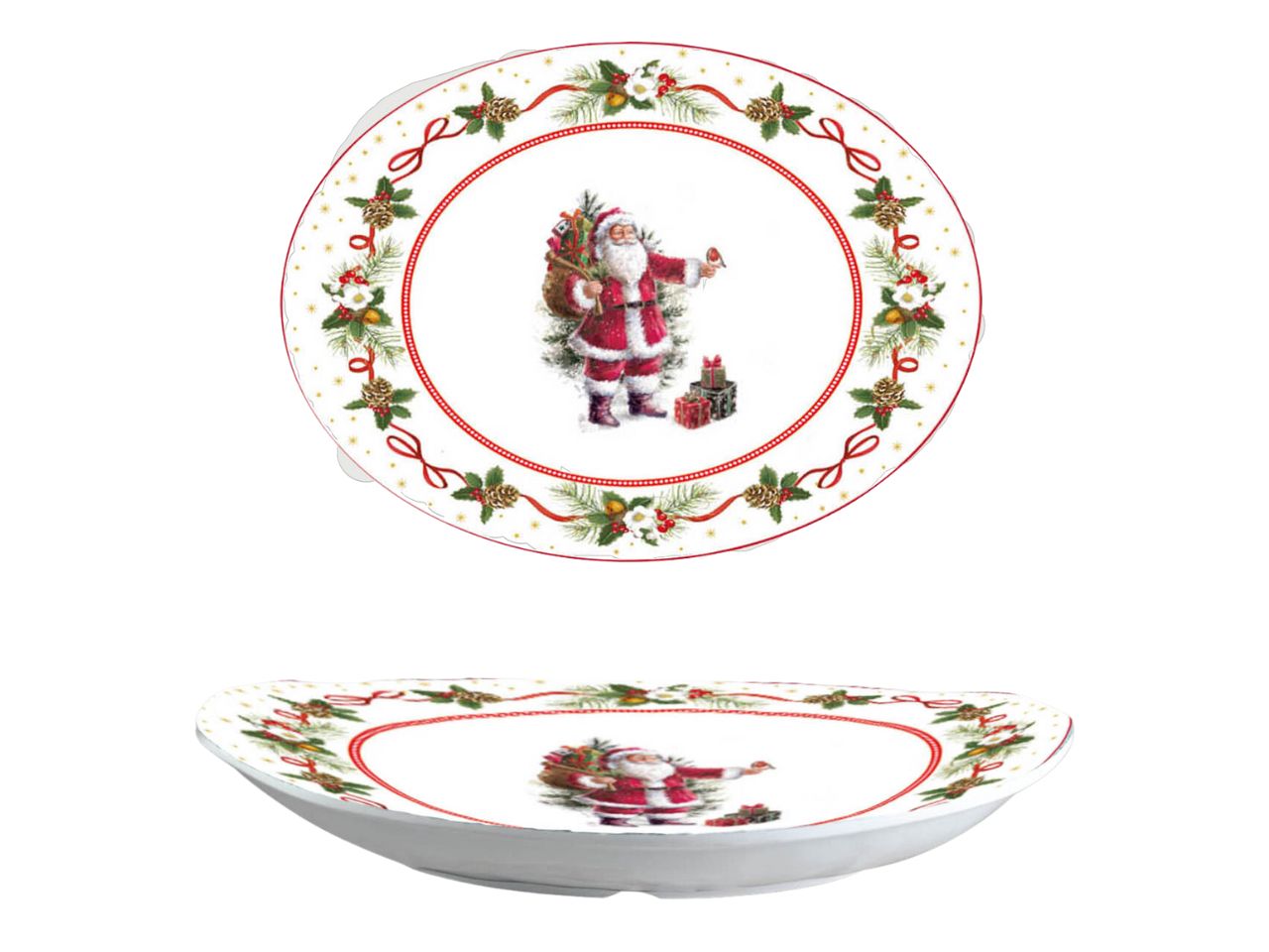 Ovale santa claus misura 23x17x4cm