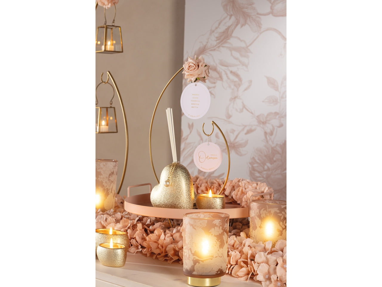 Lampada toile de jouy cipria