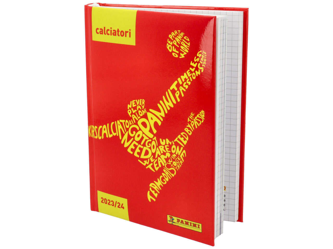 Diario panini calciatori datato 12 mesi standard formato 13x17,8cm con 352 pagine a colori