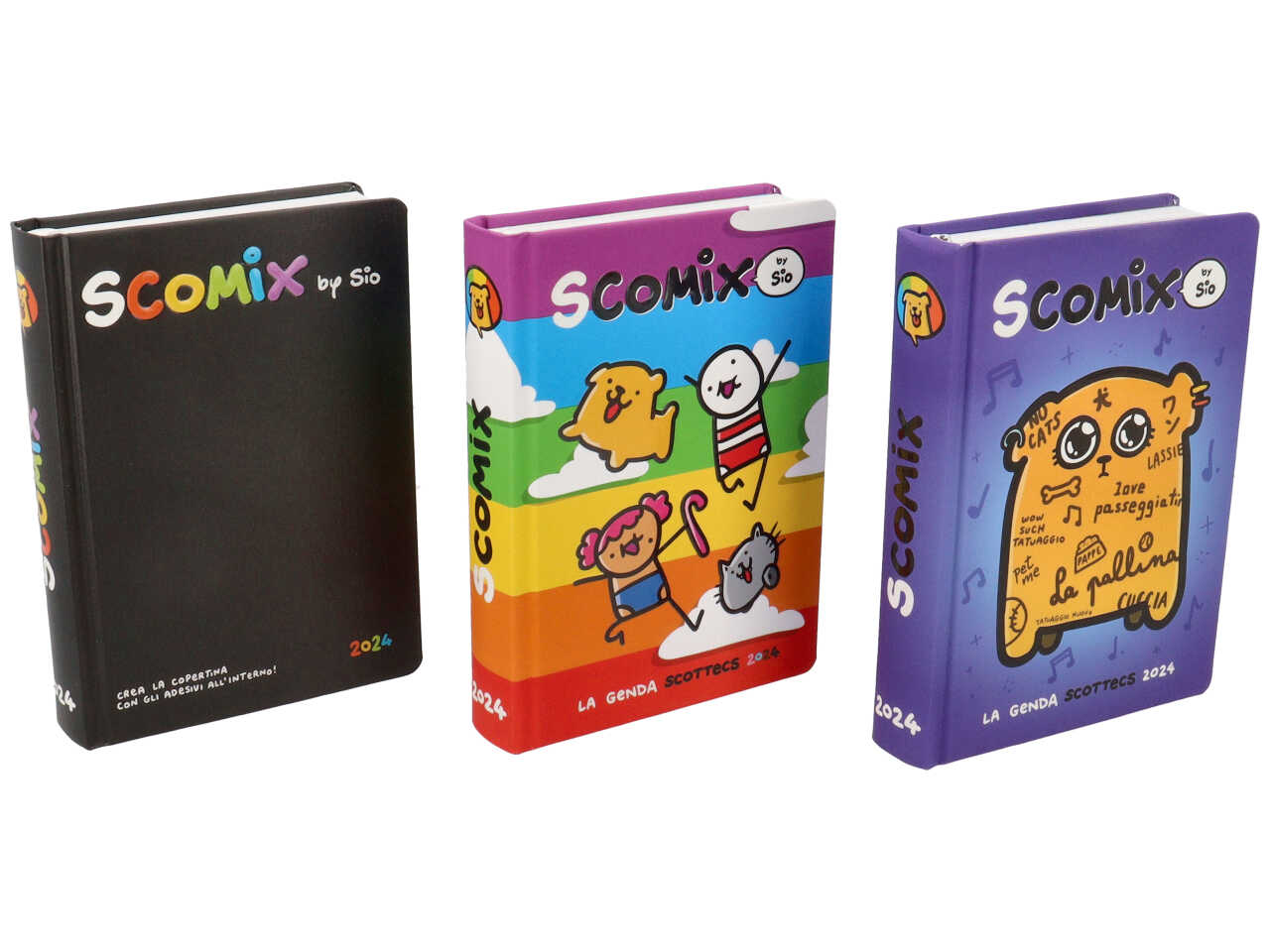Comix agenda scottecs by sio 16 mesi medium formato 12x16,5cm con 512 pagine a colori