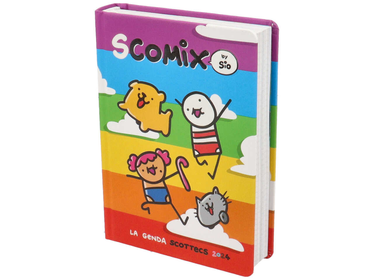 Comix agenda scottecs by sio 16 mesi medium formato 12x16,5cm con 512 pagine a colori