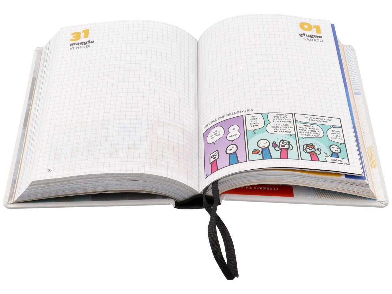 Diario 16 mesi medium playcomix grigio