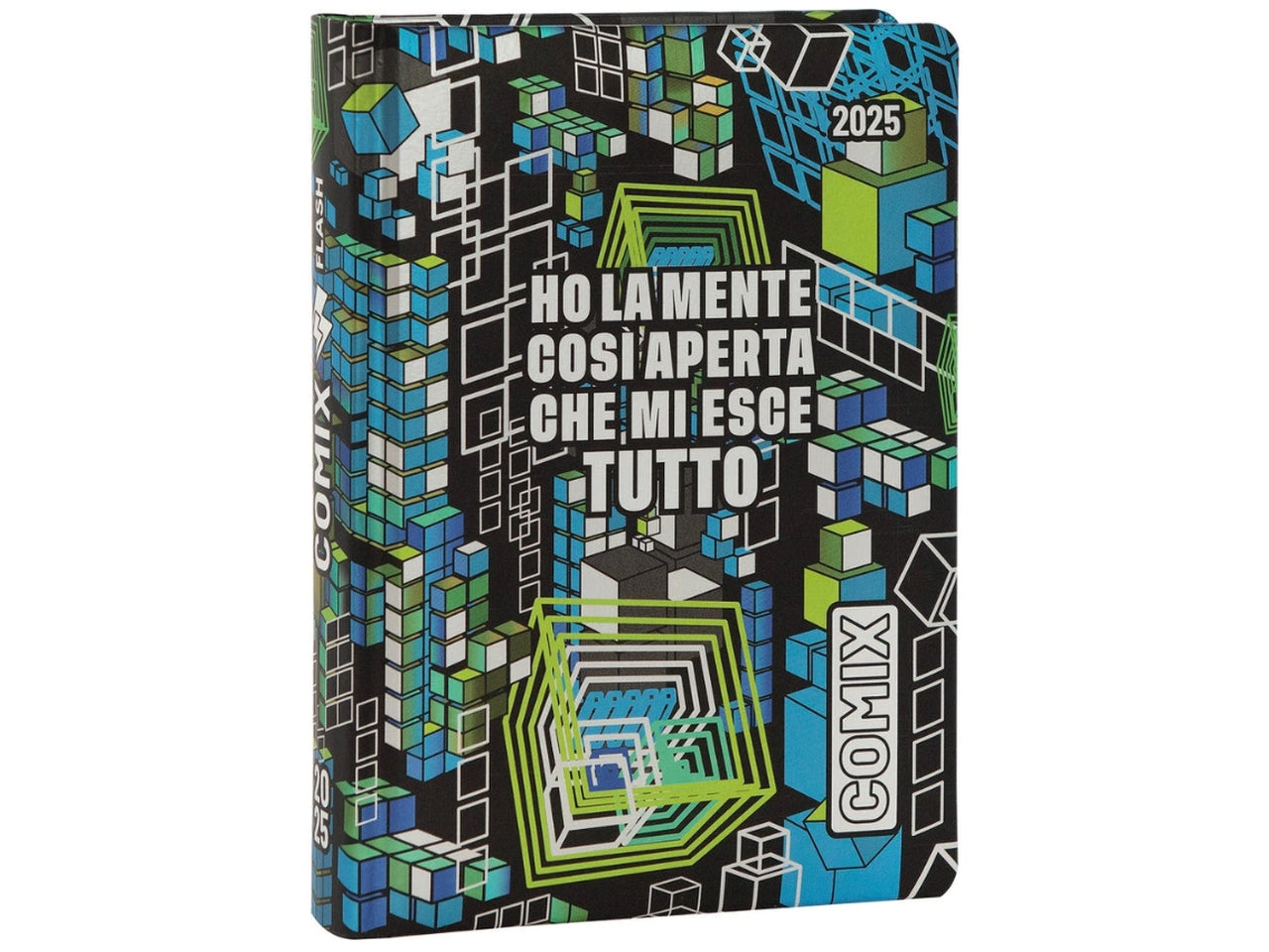 Diario scuola Comix Flash blu formato standard copertina rigida, anno 2024/25, 13x17,8 cm