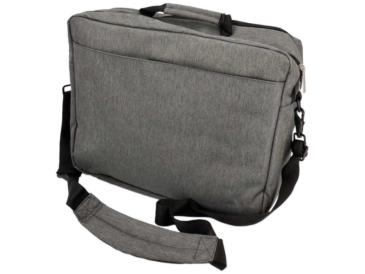 Tracolla Comix porta pc in tessuto monocolore grigio melange, 38x38x13 cm