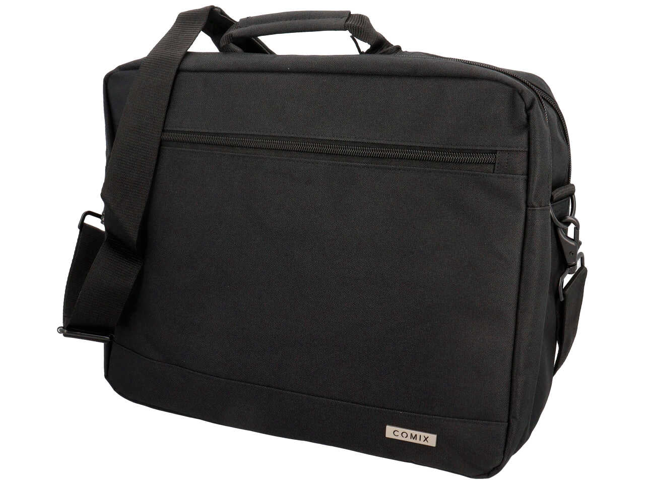 Tracolla Comix porta pc in tessuto monocolore nero, 38x38x13 cm