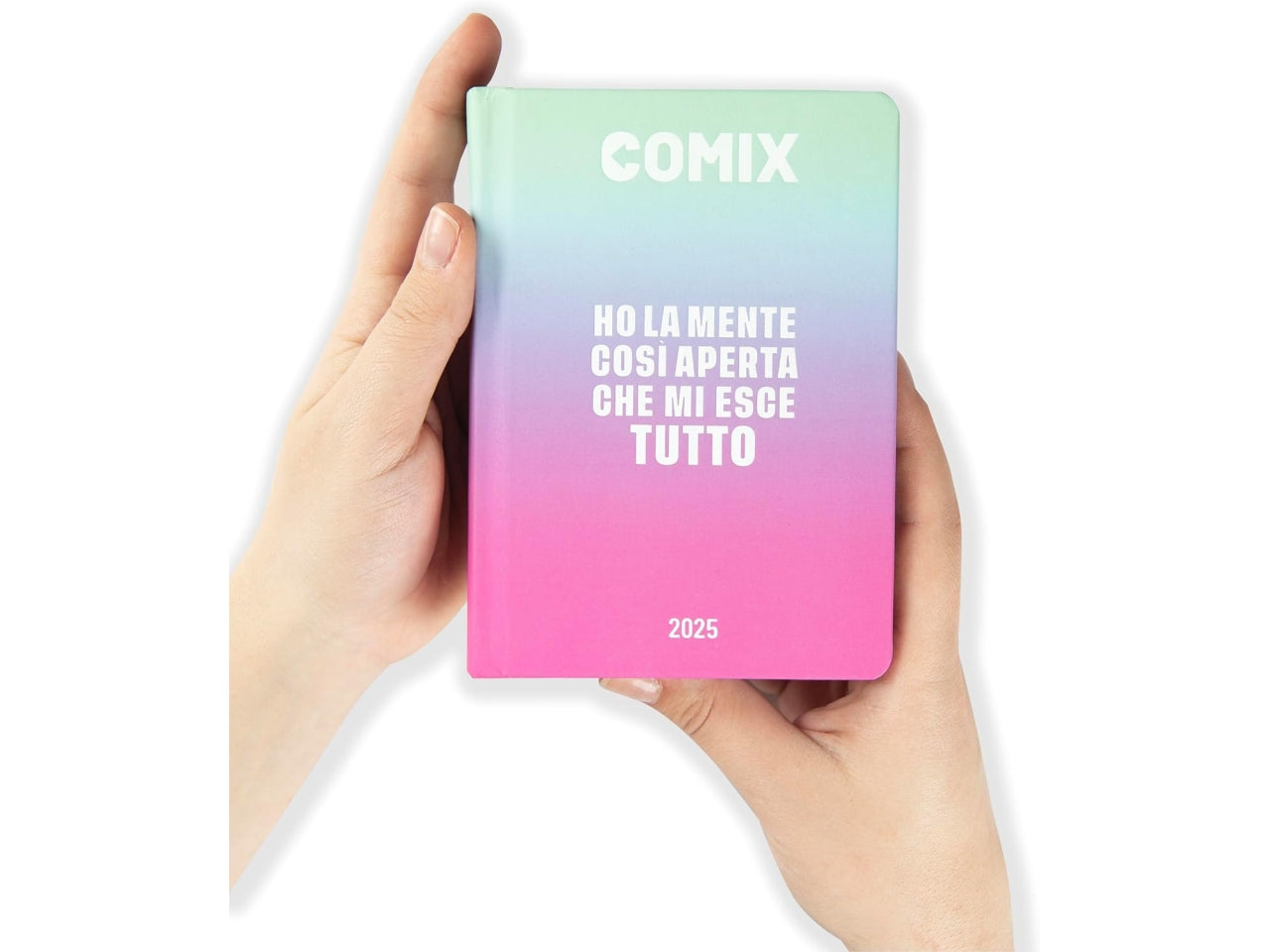 Diario agenda Comix standard 16 mesi con copertina rigida sfumata, anno 2024/25, 13x17,3 cm