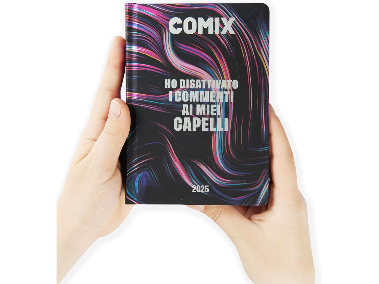 Diario agenda Comix standard 16 mesi con copertina rigida multicolor, anno 2024/25, 13x17,3 cm