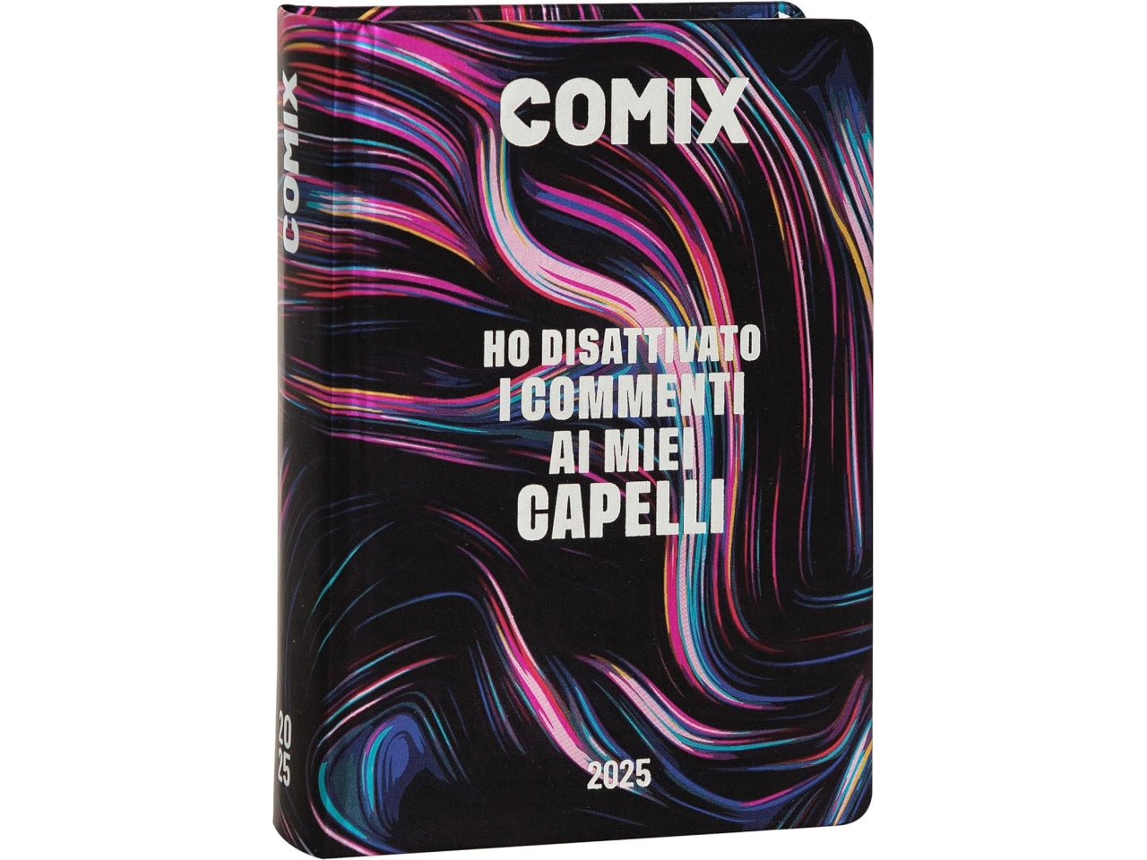 Diario agenda Comix mignon 16 mesi con copertina rigida multicolor, anno 2024/25, 9x12,5 cm