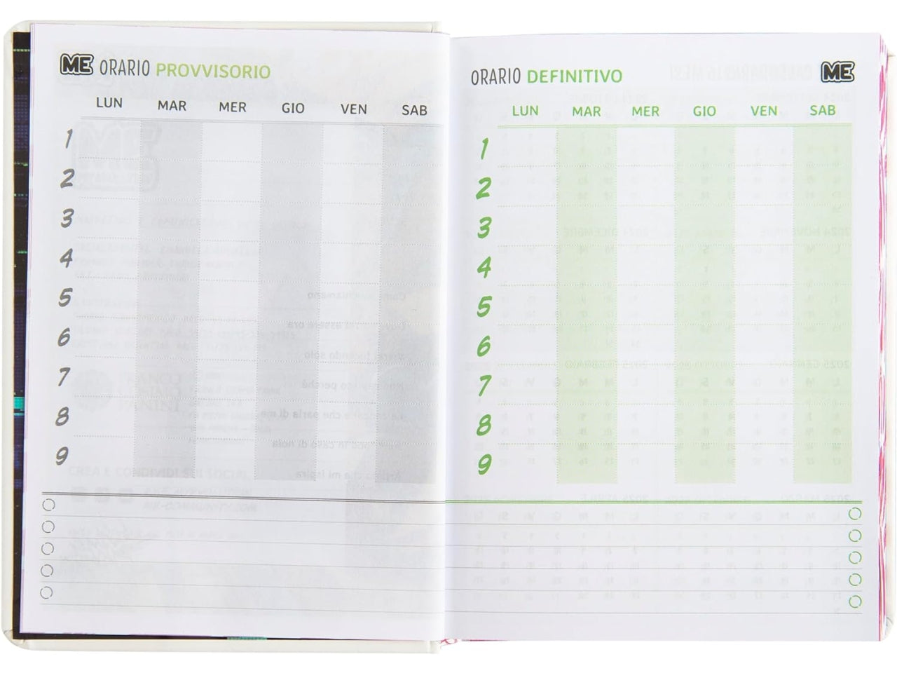 Diario agenda Me Love classic bianco medium, 16 mesi 2024/25, 12x16,5 cm - Franco Panini