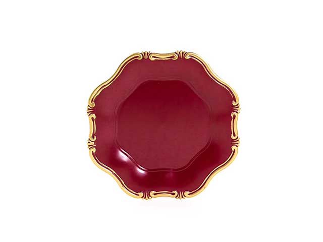 Sottopiatto d34cm burg./oro 128752