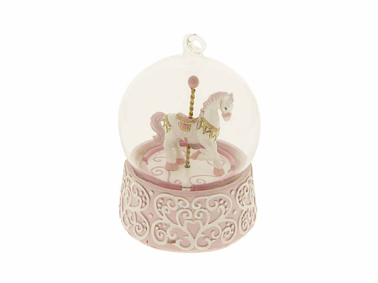 Giostra led rosa h.10cm 04a030