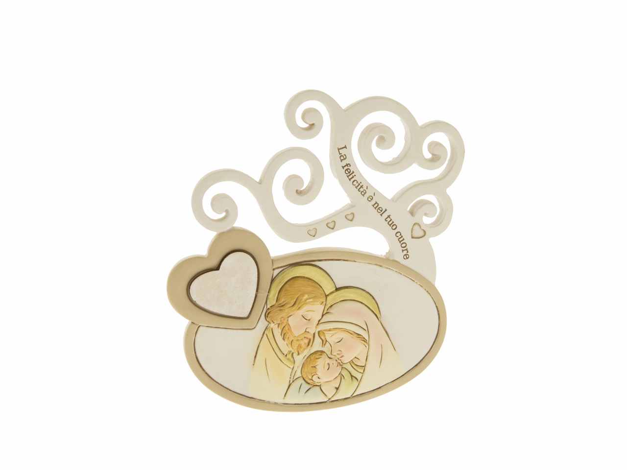 Cuore icona s.famiglia h.12cm 04a129