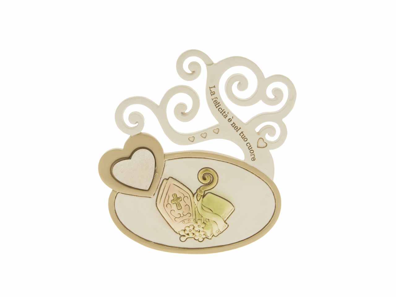 Cuore icona cresima h.12cm 04a131