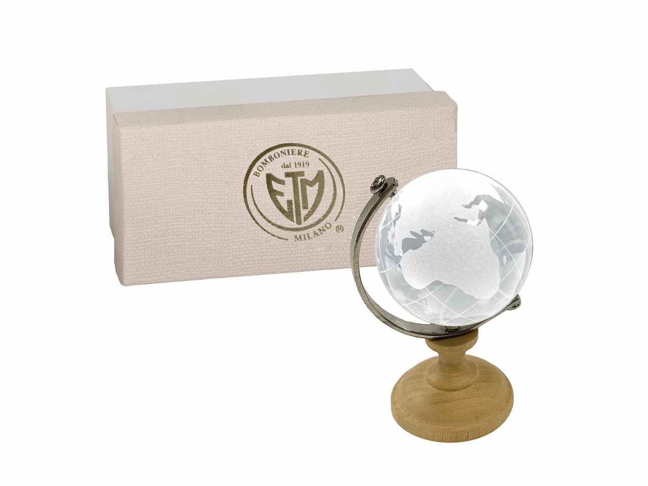 Legno world mappamondo h.6,5cm 07a020