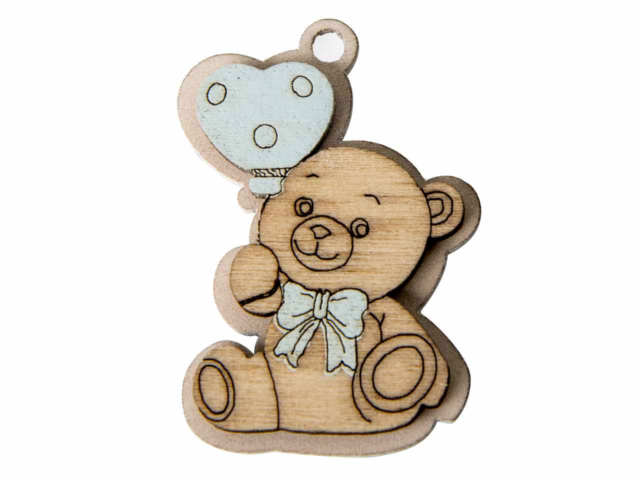 Legno orso cielo 4cm pezzi 12 ca130