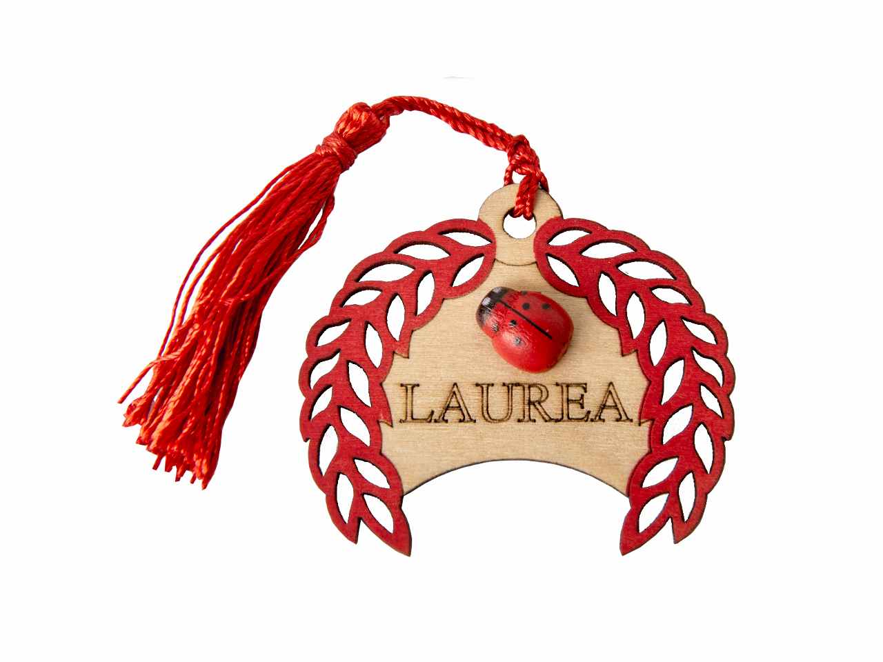 Legno laurea alloro 6cm 12 pezzi ca139