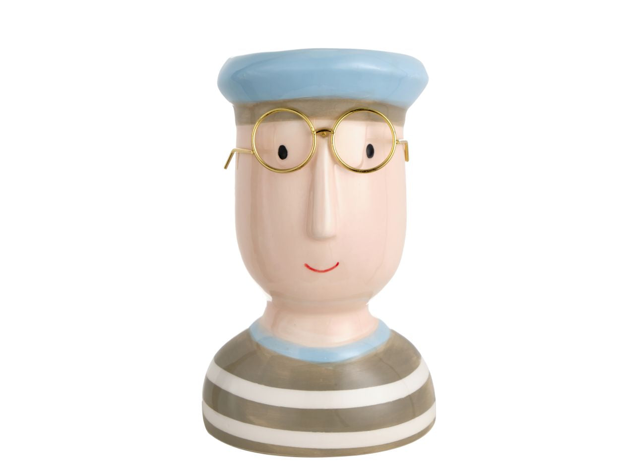 Vaso in ceramica marinaretto con occhiali