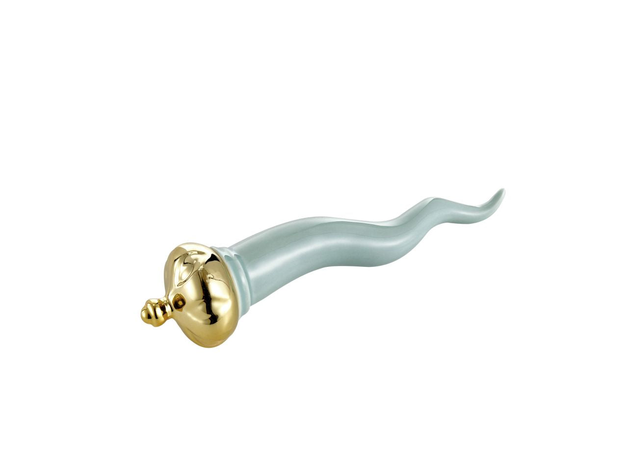Corno tiffany corona oro decorazione dipinta a mano in porcellana