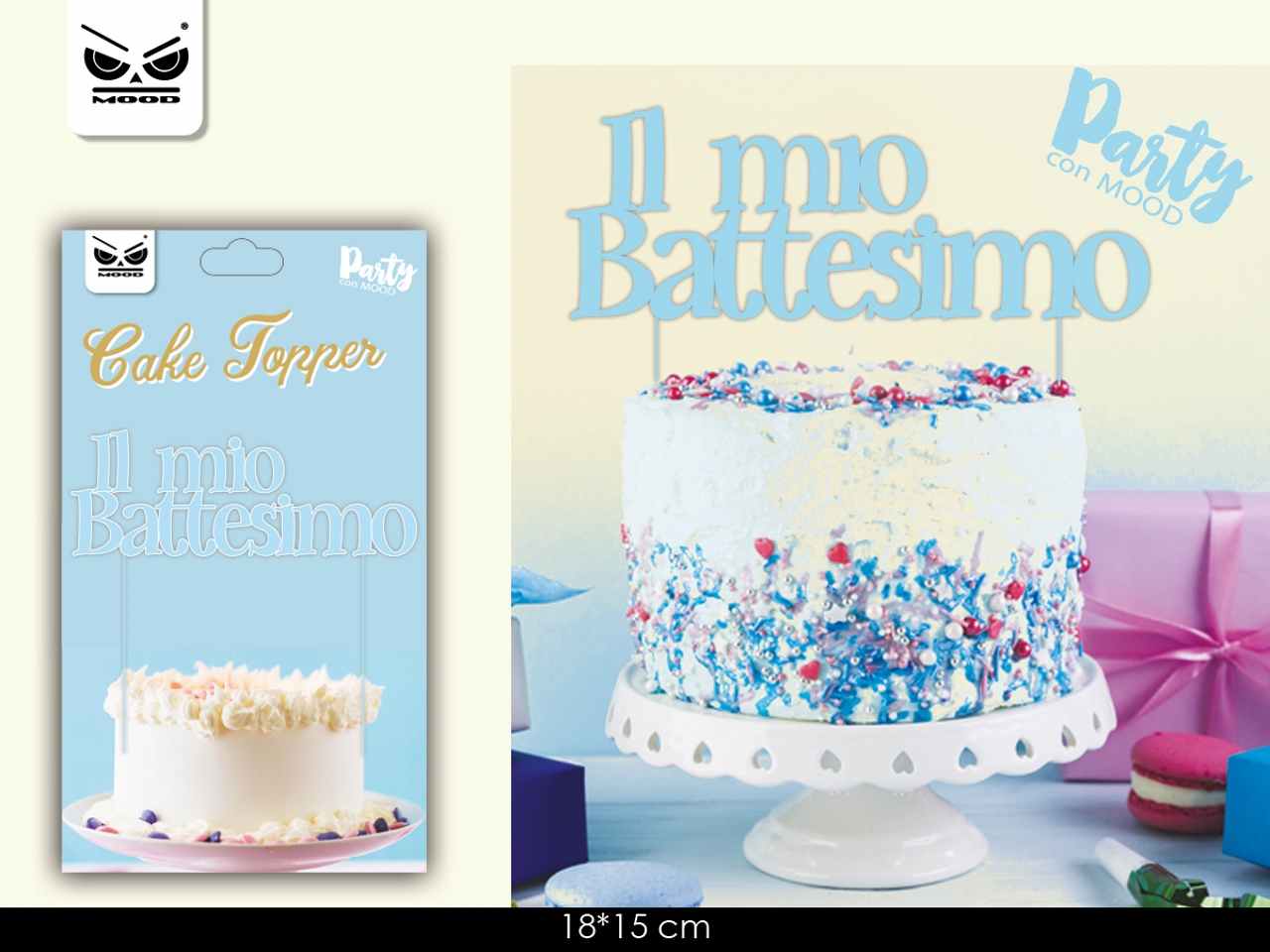 Cake topper il mio battesimo st6059