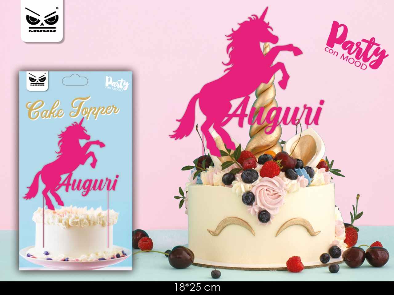 Cake topper auguri st6060