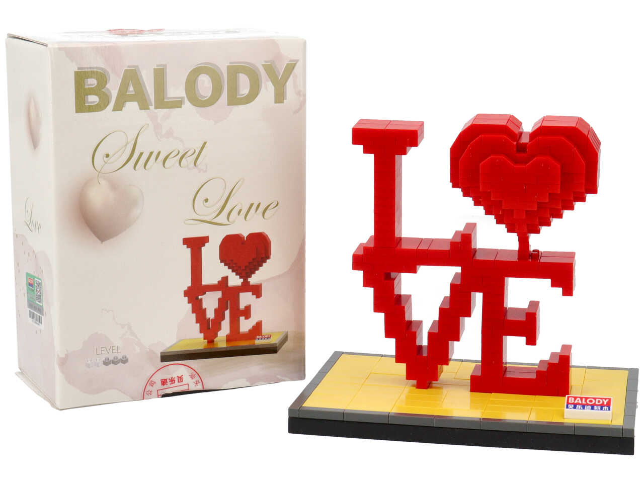 Scritta love c/403 mattoncini vt248