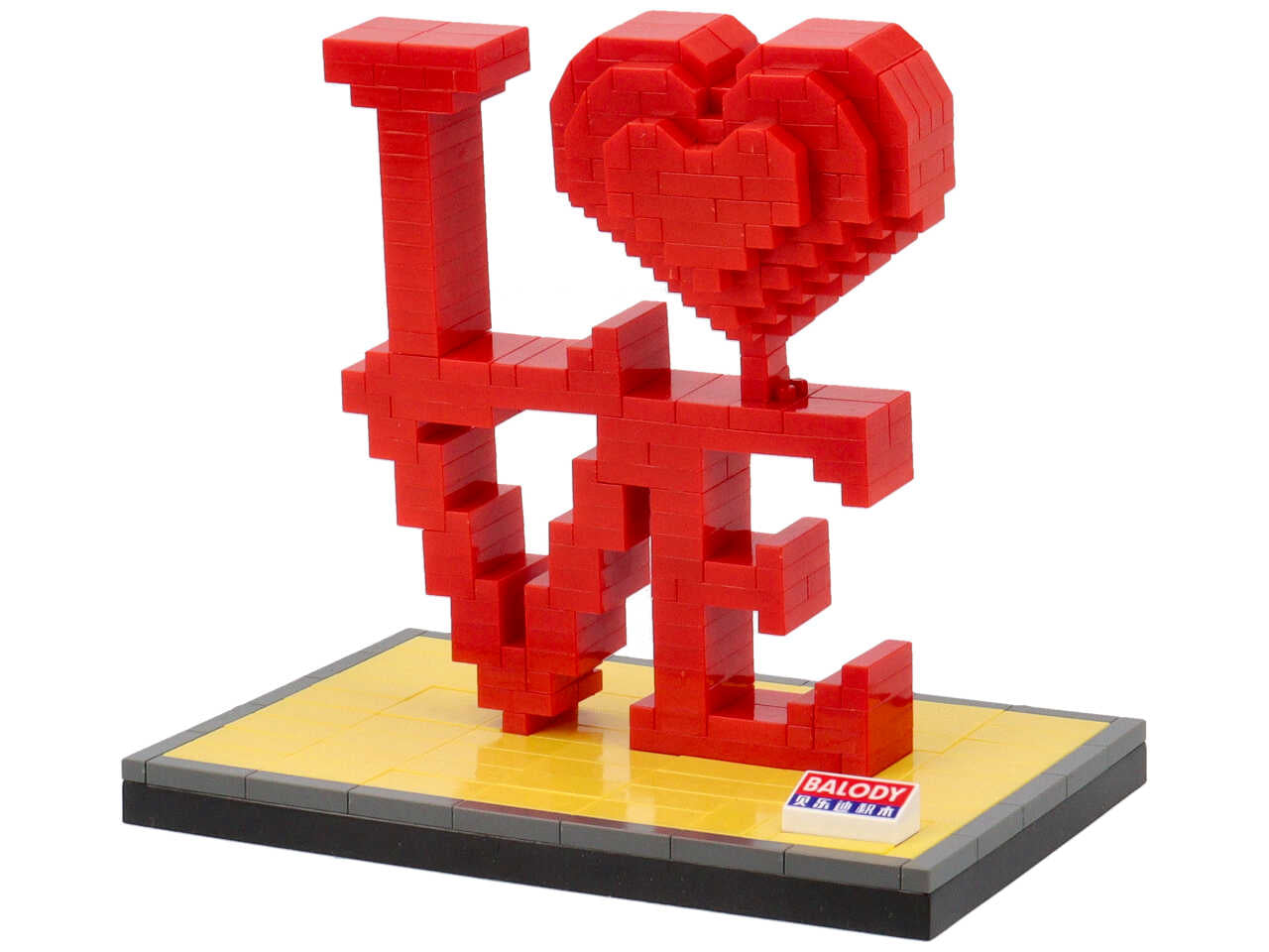 Scritta love c/403 mattoncini vt248
