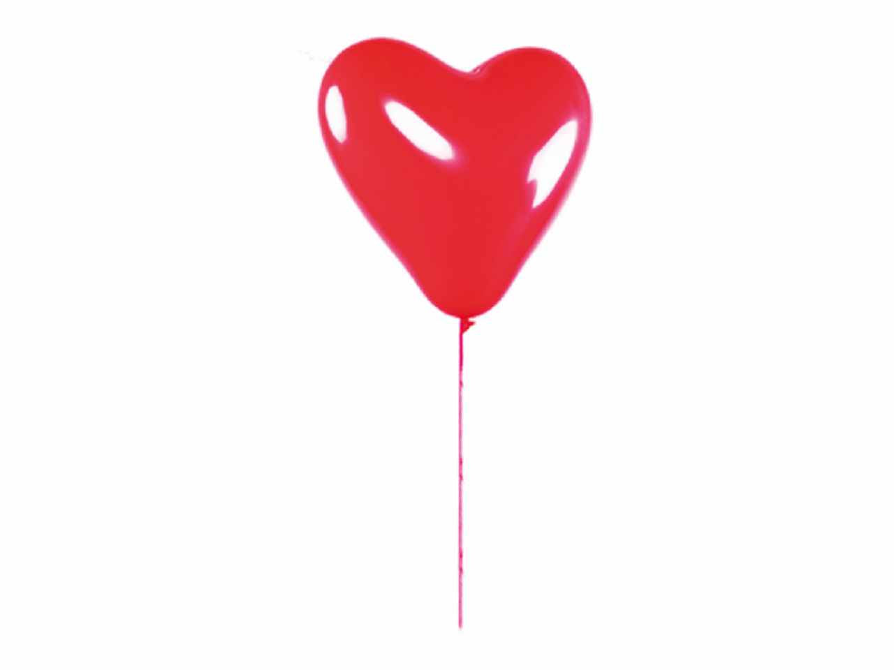 Palloncini ub lattice a forma di cuore rossi confezione da 10 pezzi