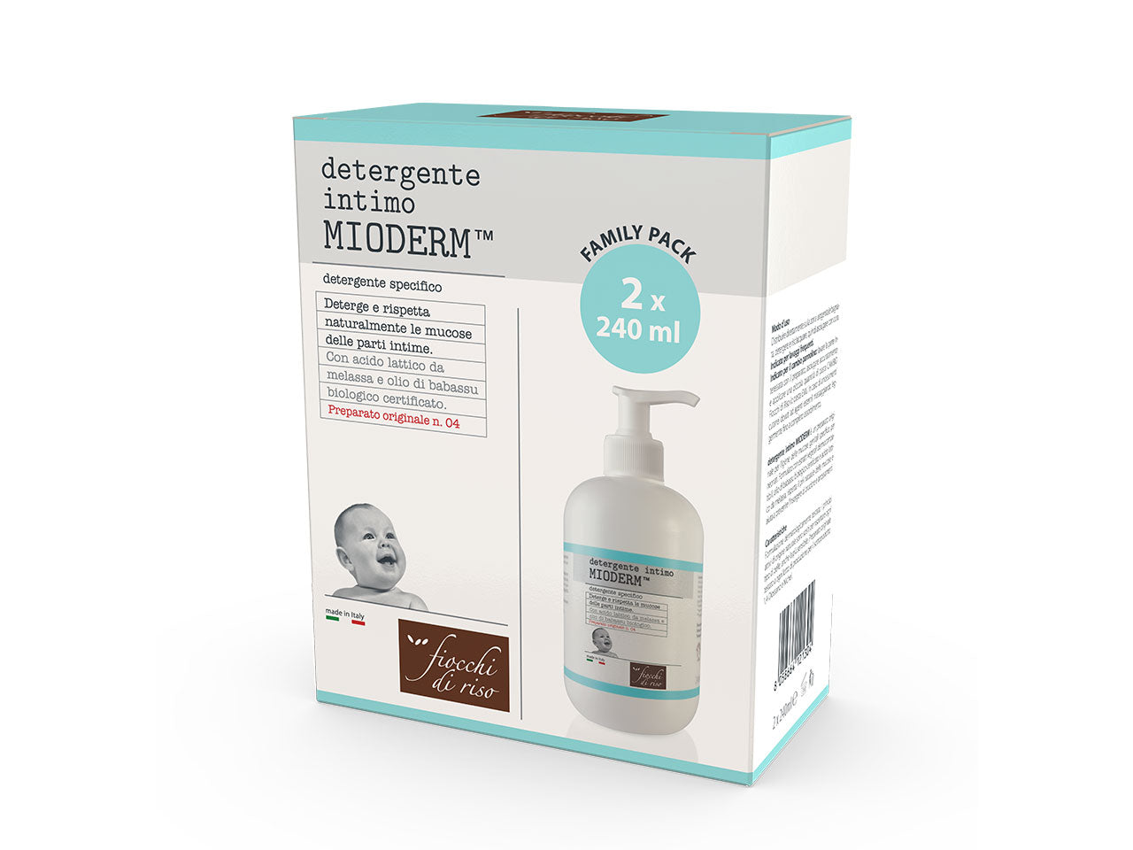 Fiocchi di riso intimo mioderm 2x240ml - confezione da 2 pezzi
