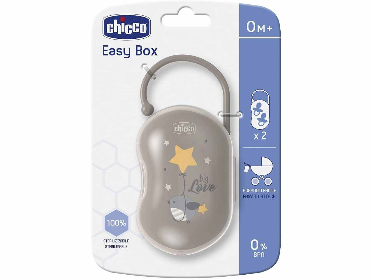 Chicco Portasucchietto Doppio Versatile e Igienico Facile da Agganciare Neutro