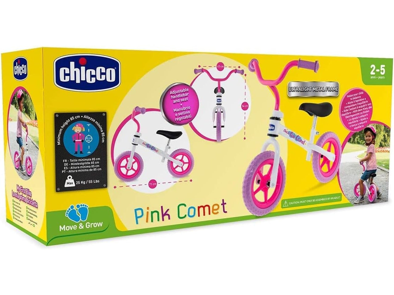 Balance bike - pink comet