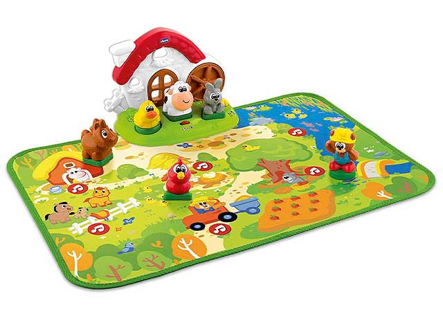 Chicco Playset Farm Animals 2 in 1 Tappetino Interattivo