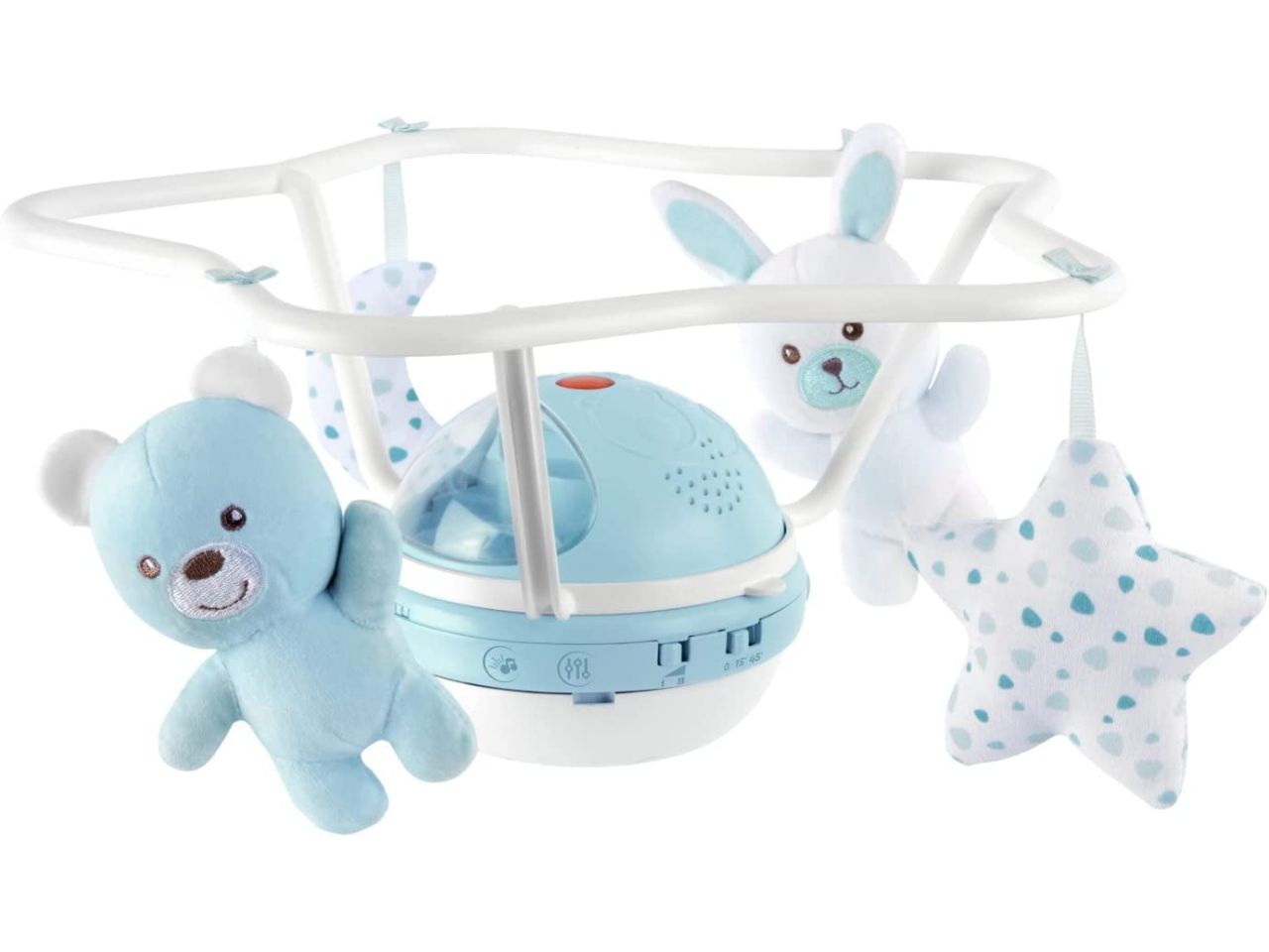 Chicco Giostrina Musicale Arcobaleno Blu Giostrina con Melodie e Proiezione Arcobaleno