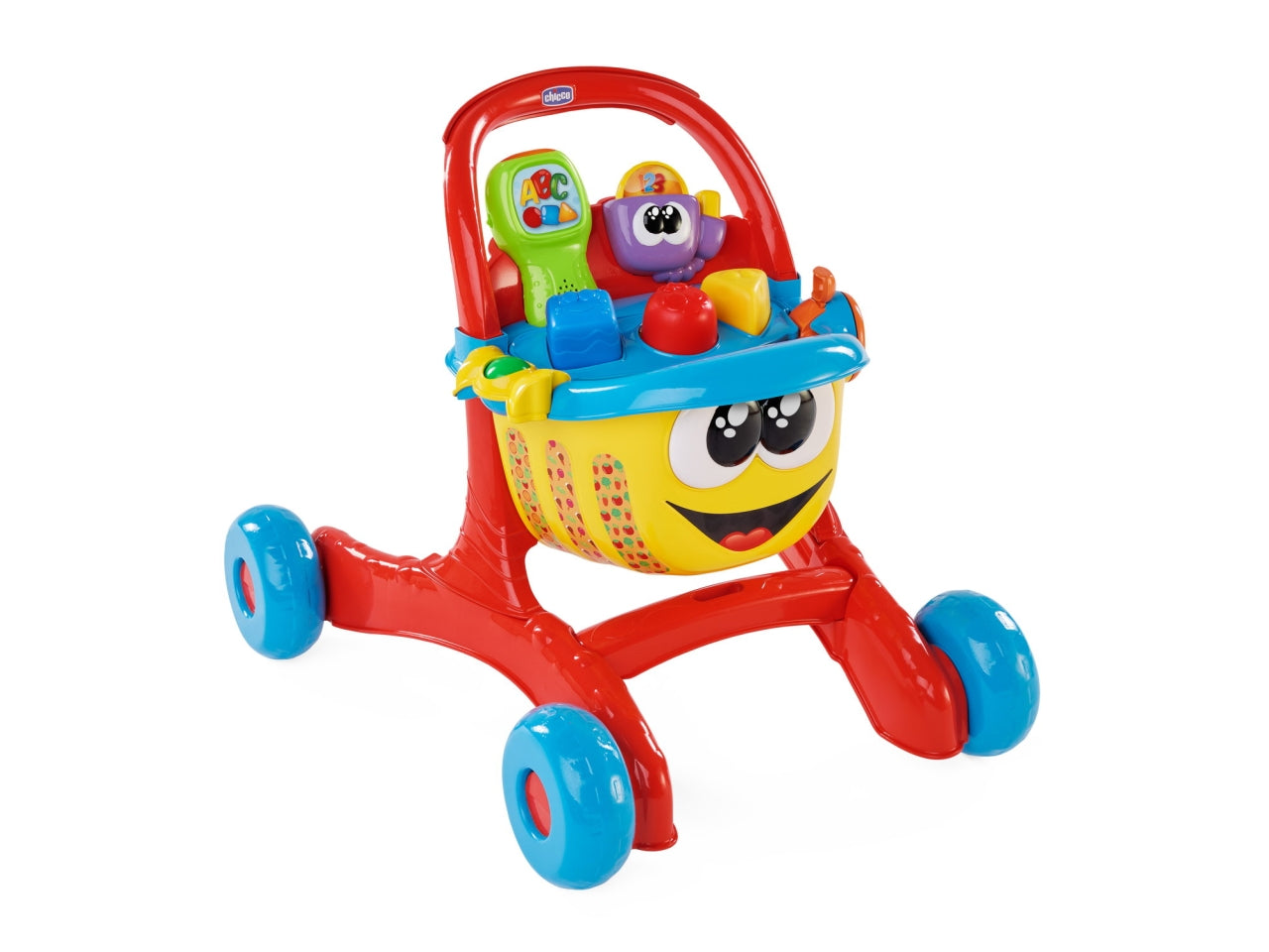 Chicco Gioco Primi Passi Lello Il Carrello Gioco Bilingue con Forme e Incastri