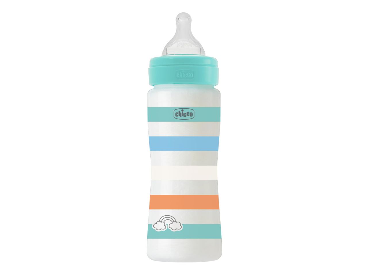 Chicco Biberon Benessere Flusso Veloce con Tettarella Physio in Silicone Anticolica 330 ml