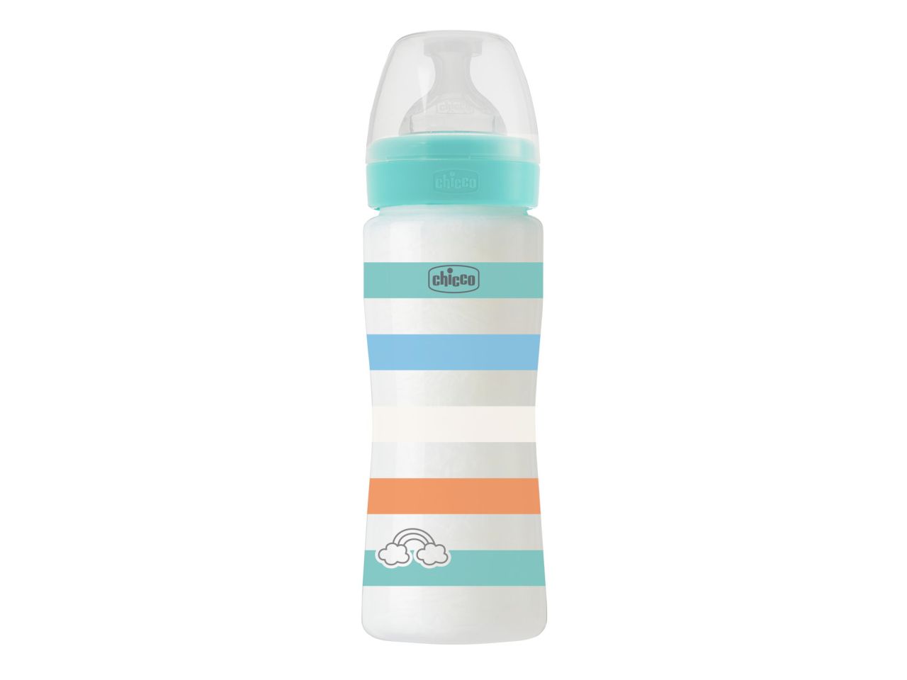 Chicco Biberon Benessere Flusso Veloce con Tettarella Physio in Silicone Anticolica 330 ml