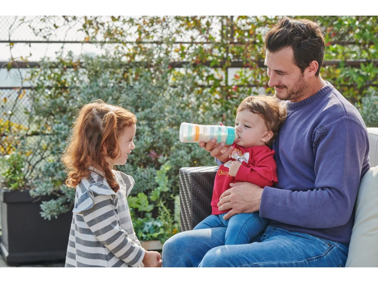 Chicco Biberon Benessere Flusso Veloce con Tettarella Physio in Silicone Anticolica 330 ml