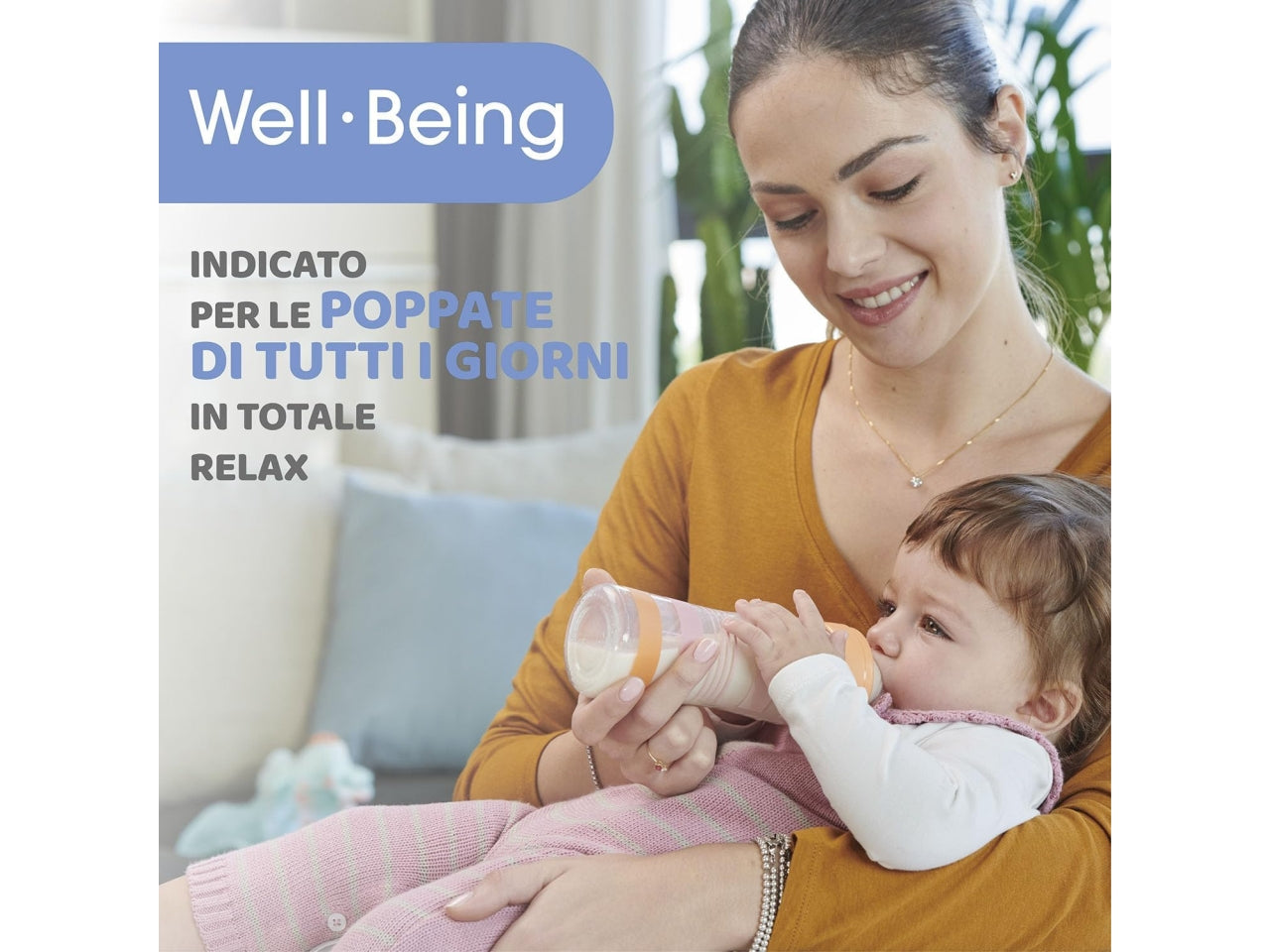 Biberon Chicco Benessere Flusso Lento, con Tettarella Physio in Morbido Silicone e Finitura Soft Sense, Anticolica, Riduce Rigurgito e Irritabilità, Bottiglia in Vetro da 240 ml, 0 Mesi+, Bambina