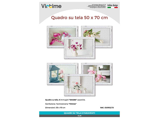 Quadro tela 50x70 shabby s33952/13