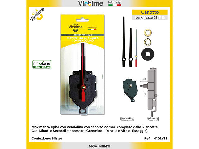 Meccanismo per orologio 0102/18