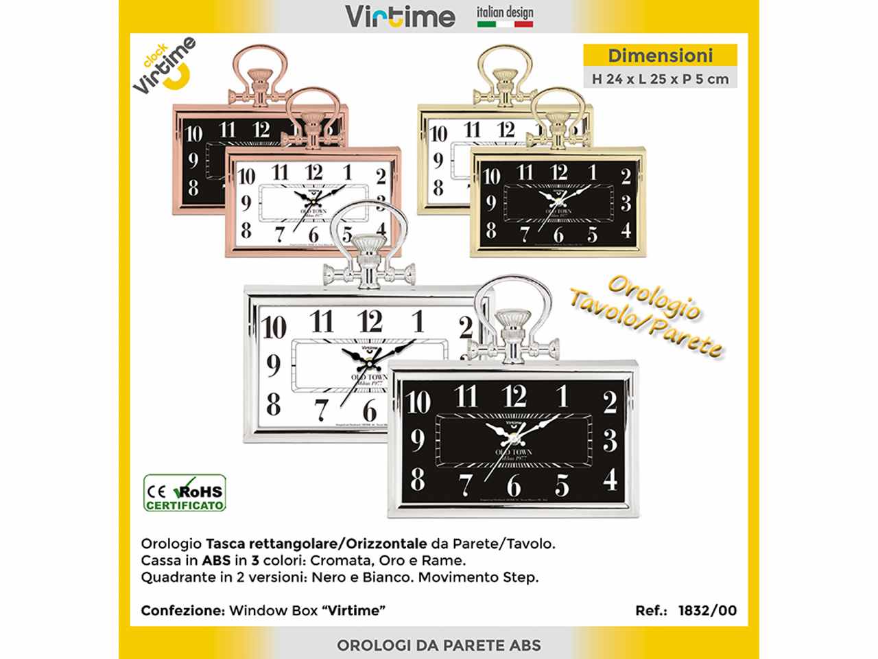 Orologio quadro x 1809